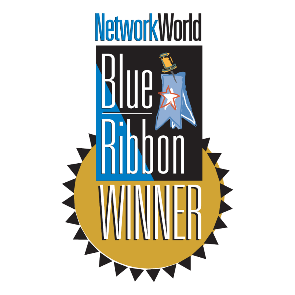 NetworkWorld,Blue,Ribbon,Winner