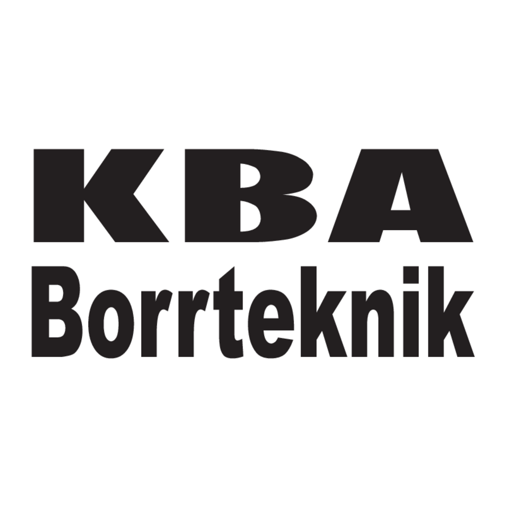KBA,Borrteknik