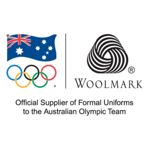 Woolmark Official Supplier of Formal Uniforms to the Australian Olympic Team Logo