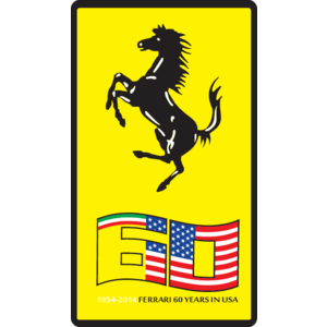 Ferrari 60 Years in America Logo