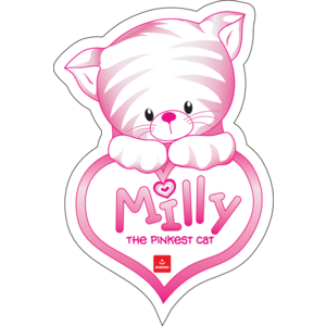 Milly the Pinkest Cat Logo