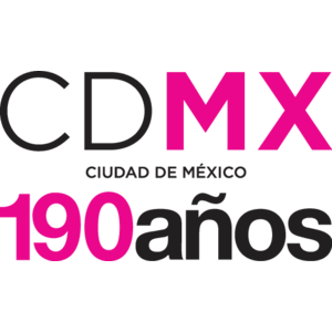 Ciudad de México 190 años Logo
