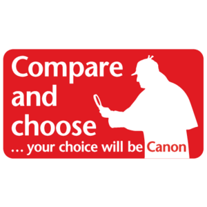 Canon Compare and choose Logo