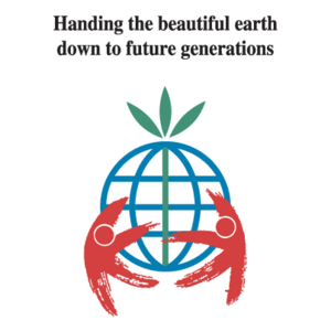 Handing the beautiful earth Logo