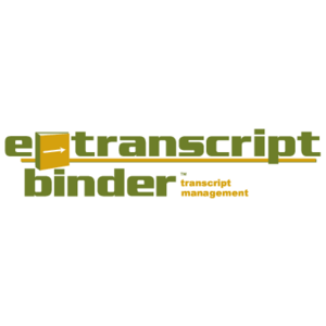 e-transcript binder