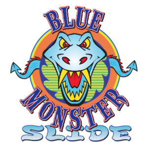 Blue Monster Slide Logo