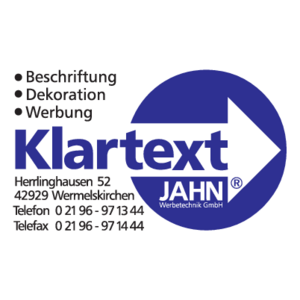 Klartext Jahn Werbetechnik Logo