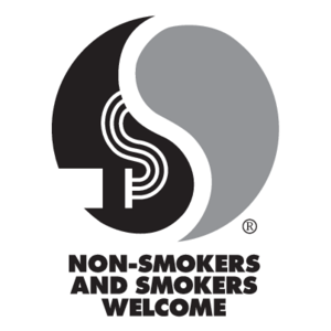 Non-smokers and smokers welcome Logo