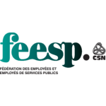 Fédération des Employées et Employés de Services Publics Logo