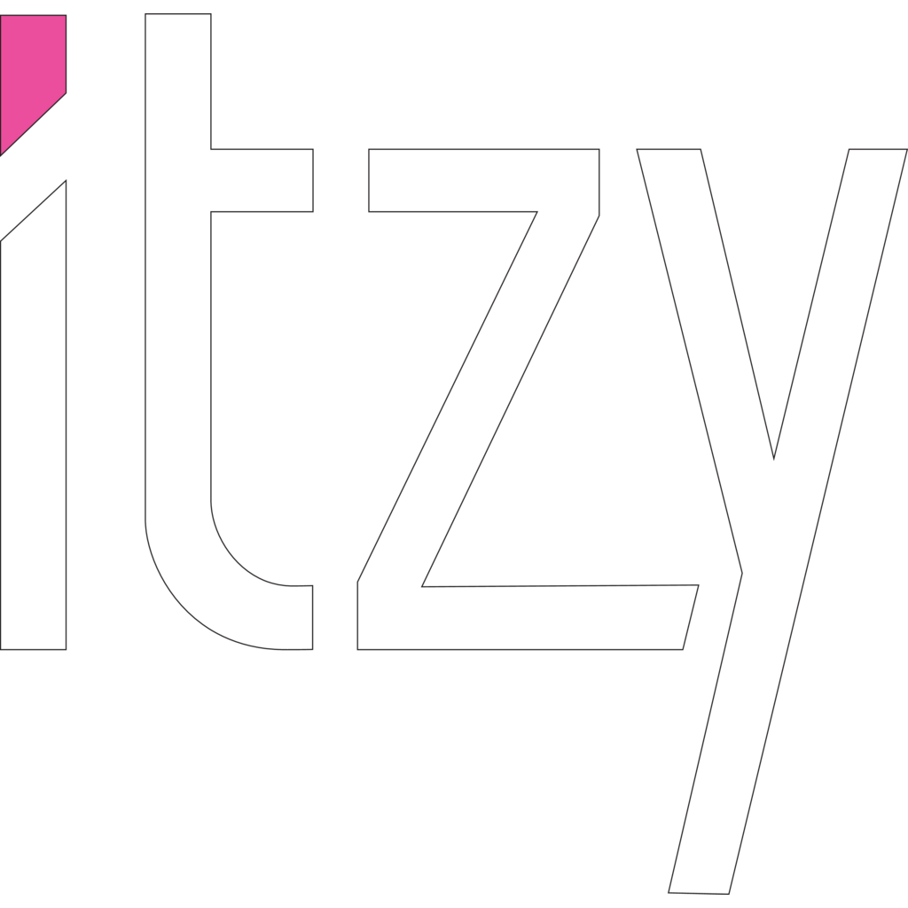 itzy - logo - white